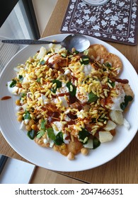 A Traditional Indian Aloo Papri Chaat