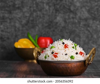 Traditional Indian Basmati Rice Bowl  - Shutterstock ID 2056356392