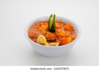 Traditional Indian Dish Potato Curry,Aloo Masala,
