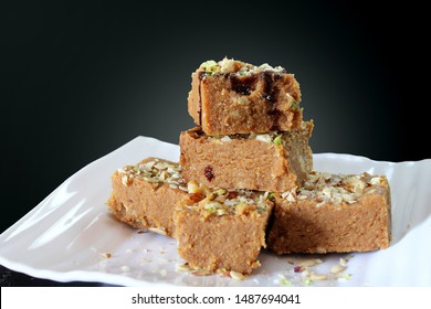 Traditional Indian Gujarati Sweetfood Sukhdi Indian Stock Photo ...