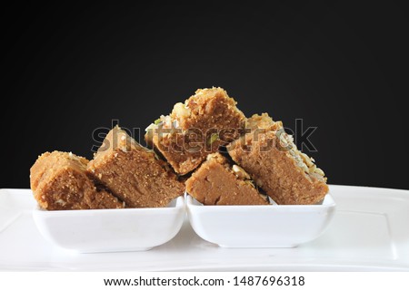 traditional Indian gujarati sweetfood Sukhdi of indian fudge
