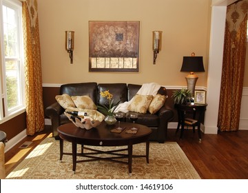 A Traditional Interior Of A Living Room