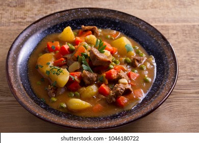 Traditional Irish Lamb Stew. Nutritious Savory Dish, Popular In Ireland