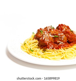 Traditional Italian American Spaghetti Meatballs Stock Photo Edit Now