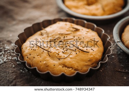 Similar – Traditional Italian focaccia bread