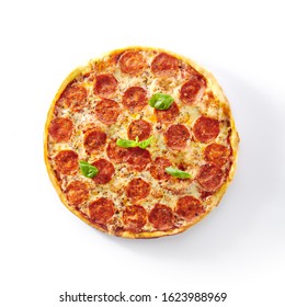 Pepperoni Pizza Mozzarella Cheese Salami Pepper Stock Photo 1380305018 ...