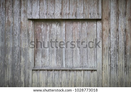Traditional Japan Pine wood wall and wood window
