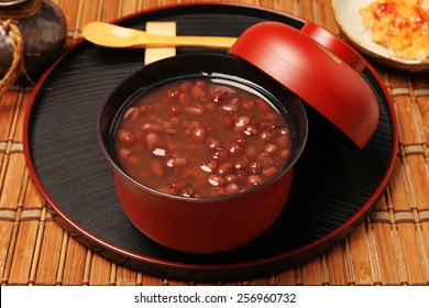  Traditional Japanese Dessert - Red Bean Sweet Soup