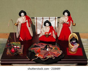 A Traditional Japanese Dolls Scene