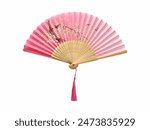 Traditional Japanese Folding Hand Fan for Decorative and Practical Use