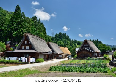 Traditional Japanese houses in Shirakawago and Gokayama - Shutterstock ID 1140754811