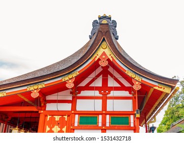 Traditional Japanese Style Pavilion Inside Fushimi Stock Photo ...