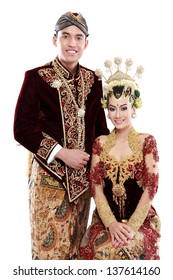 Happy Traditional Java Wedding Couple Husband Stock Photo (Edit Now ...