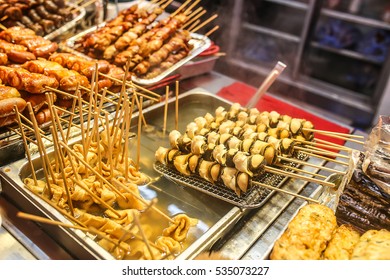 Traditional Korea Food In Local Market,street Food