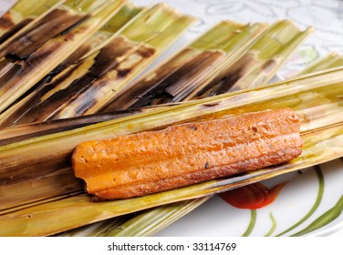 Traditional Local Food Otak Otak Close Up