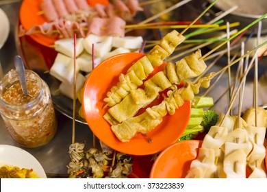 Traditional Lok-lok Street Food From Malaysia