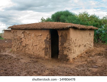 Traditional Maasai  Mud Hut,  Kenya 