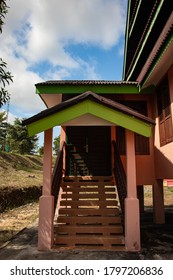 Traditional Malay House Interior With Ornaments. 17 August 2020. Tanjungpinang, Riau Islands, Indonesia