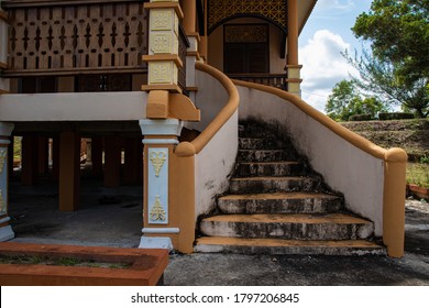 Traditional Malay House Interior With Ornaments. 17 August 2020. Tanjungpinang, Riau Islands, Indonesia