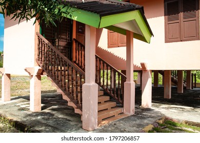 Traditional Malay House Interior With Ornaments. 17 August 2020. Tanjungpinang, Riau Islands, Indonesia