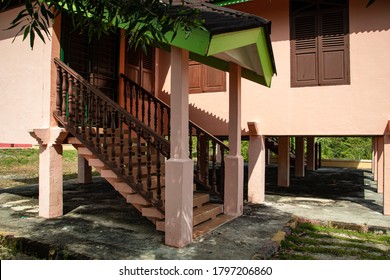 Traditional Malay House Interior With Ornaments. 17 August 2020. Tanjungpinang, Riau Islands, Indonesia