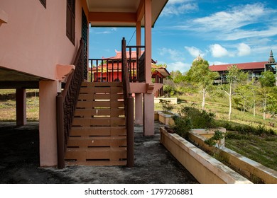 Traditional Malay House Interior With Ornaments. 17 August 2020. Tanjungpinang, Riau Islands, Indonesia