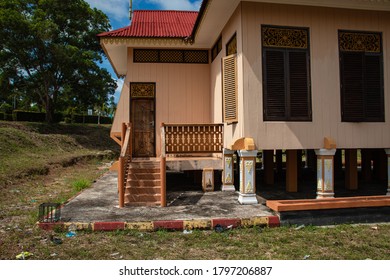 Traditional Malay House Interior With Ornaments. 17 August 2020. Tanjungpinang, Riau Islands, Indonesia