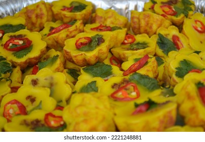 Traditional Malay Kueh aka Cara Berlauk, Savoury Custard Cake - Shutterstock ID 2221248881