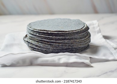 Traditional Mexican Blue Corn Tortilla