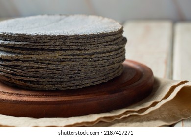 Traditional Mexican Blue Corn Tortilla