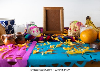 Traditional Mexican  Day Of The Dead Altar