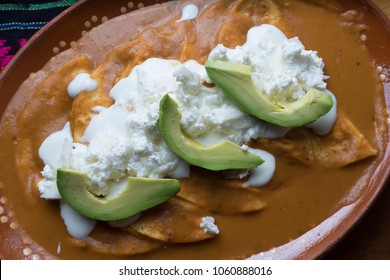 Traditional Mexican Enfrijoladas