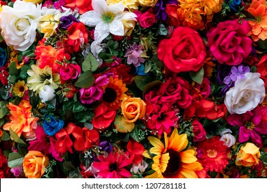 Traditional Mexican flowers used for day of the dead altars