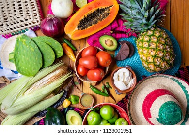 Traditional Mexican Food Ingredients Stock Photo 1122972824 | Shutterstock