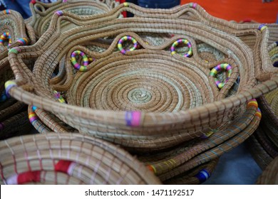Traditional Mexican Handmade Handicraft basket in Tlaxcala Mexico