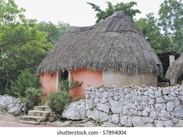 Traditional Mexican House In Remote Yucatan