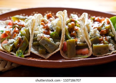 Traditional Mexican Nopal Cactus Salad