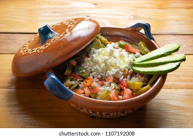 Traditional Mexican Nopal Cactus Salad