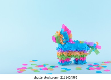 Traditional Mexican pinata in shape of donkey