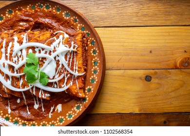 Traditional Mexican Red Enchiladas