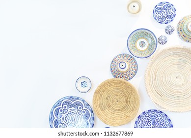 Traditional Moroccan Plates As Wall Decoration