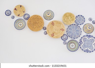 Traditional Moroccan Plates As Wall Decoration