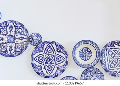 Traditional Moroccan Plates As Wall Decoration