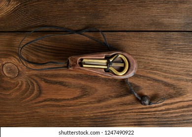 Traditional Music Instrument Komus Of Altai And Yakut People . Jaw Harp. Jew's Harp.