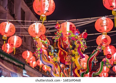 Traditional Music Toy In Yaowarat China Town At Bangkok City Thailand In Chinese Newyear.Bangkok Chinatown Is The Largest Chinatown In The World.