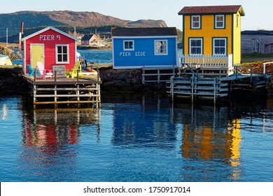 Traditional Newfoundland And Labrador Fishing Stages. 