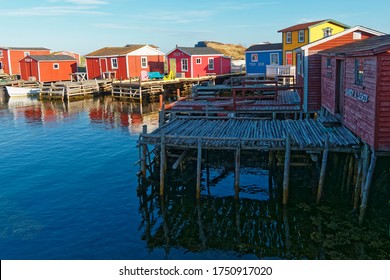 Traditional Newfoundland And Labrador Fishing Stages. 