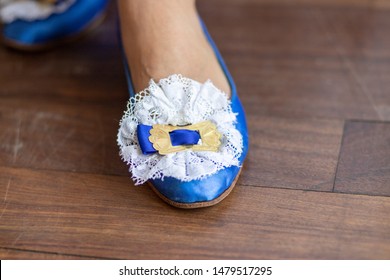 Traditional Panamanian Women's Shoe With Her 