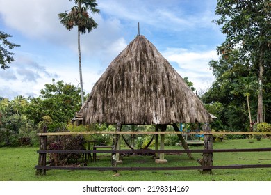 Traditional Philippines Ifugao Province House On The Hill