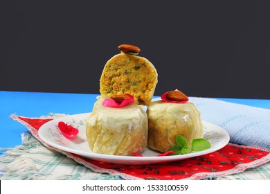 Traditional Popular Indian Gujarati Sweet Food Surati Ghari 